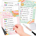 Magnetic Morning & Bedtime Routine Chart for Kids - Customizable Toddler Daily Schedule Board with Dry Erase Surface, Stickers & Marker, Build Habits with Visual Checklists, Retro Theme