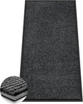 Azadx 4'x8' Indoor Outdoor Door Mat Heavy Duty Front Door Mat Ultra Absorbent Muddy Dirt Resist Welcome Door Mats Non-Slip Backing Entrance Mat for Home Commercial Outdoor Entrance Floor Mat