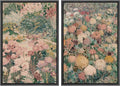 MUDECOR Framed Canvas Print Wall Art Impressionist Floral Garden Vintage Botanical Illustrations Modern Art Decorative Bohemian Colorful Chic for Living Room, Bedroom, Office - 16"x24"x2 Black