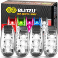 4 Pack LED Safety Light, Clip on Reflective Gear Lights for Walking at Night, Running, Jogging, High Visibility Strobe Light Accessories for Runners, Kids, Hiking, Kayak, Cycling, Camping, Boat
