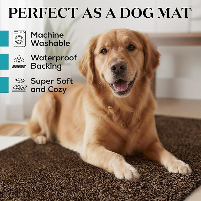 Premium Microfiber Indoor Door Mat – 20"x30" Washable Entry Mat, Non-Slip, Waterproof Backing, Super Absorbent, Low Profile Entryway Doormat for Indoor Entrance