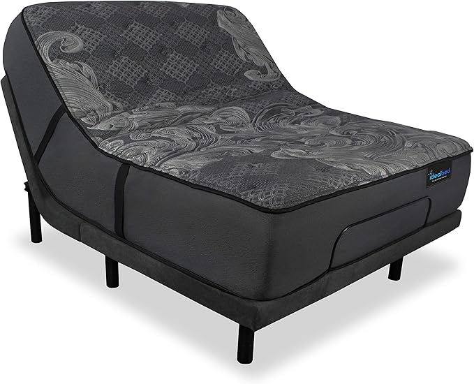 iDealBed iQ5 Luxury Hybrid Mattress and Adjustable Bed Sleep System, Pressure Relief Sleep, Zero Gravity, Anti-Snore, Custom Comfort Positions (King, Luxury Plush (Medium Soft) + 3i Custom)