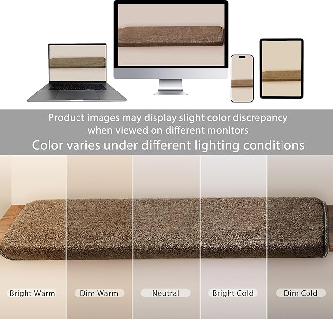 PURE ERA Carpet Stair Treads Ultra Plush 9.5" X 30"Soft Bullnose Indoor Stair Protectors Pet-Friendly Non-Slip Skid Resistant Tape Free Washable Reusable(7 Pieces,Brown)