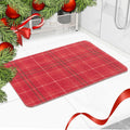 Christmas Non-Slip Bathtub Mat, Anti Slip Shower Mat, Fast Drying Bathtub Mats, Foot Scrubber Mat, Anti Slip Mat for Tub, Floor, Bathroom, Kitchen, Home, Hotel (Holiday Plaid, 24"x16")