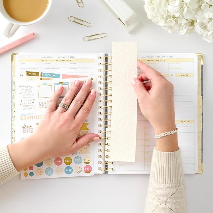 PPP Work Planner 2026 | 12-Month Weekly Calendar (Start Monday) | Vertical Weekly Layout | Monthly Review Pages | Budgeting & Goal Tracker Pages | Customizable Checklists for Routines & Daily Goals