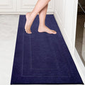 PURRUGS Machine Washable Kitchen Runner Rug 24" x 59", Non-Slip/Skid Hallway Runner Rug, Super Absorbent Soft Area Rug for Kitchen, Hallway & Laundry, Navy Blue