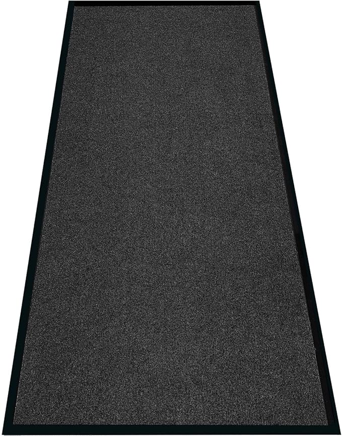 SRDDQLC Door Floor Mat Commercial Grade Large Size Heavy Duty Tough Entry Collection Slip Skid Entrance Mat with Rubber Backing Low Profile and Easy to Clean Indoor Outdoor Rug(Black, 3x10FT)