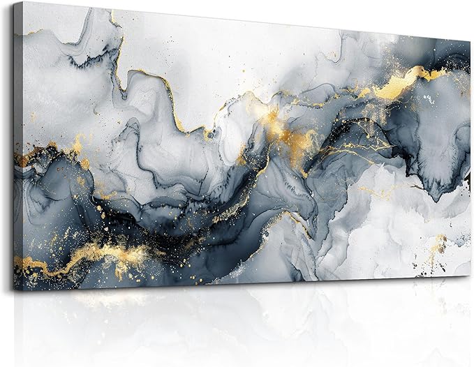 KELIYUAN Canvas Wall Art Large Wall Decor For Living Room For Bedroom Office Decorations Minimalism Ink Paintings Abstract Wall Pictures Artwork Ready to Hang Modern Decor Hotel Mural 24"x48"