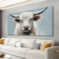 Suconvng Highland Cow Wall Art For Living Room Animal Canvas Art Wall Decor Print Rustic Farmhouse Cow Picture Cattle Painting Prints Artwork Picture For Bedroom Home Wall Decor 24x48 Inch