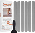 Non-Slip Bathtub Stickers,24 PCS Safety Bathroom Tubs Showers Treads Adhesive Decals Scraper (Gray)
