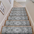 OJIA Stair Treads Non Slip Stair Runners for Wooden Steps Indoor, 15PCS 8"x30" Rubber Backing Carpet Treads for Wood Stairs Staircase Step Treads for Kids & Dogs, Stair Covers Safety Mats
