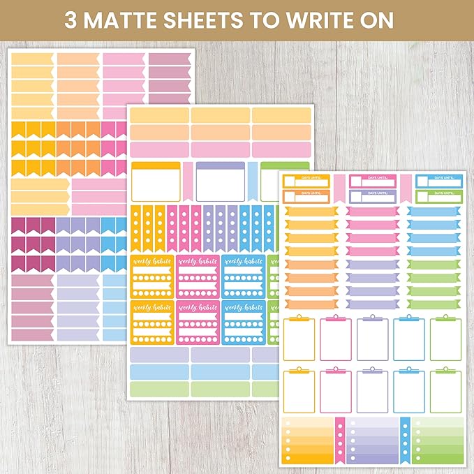 bloom daily planners Color Coding Planner Stickers - 1/4" Dot Labels - Six Sheets, 1000+ Stickers Per Pack!