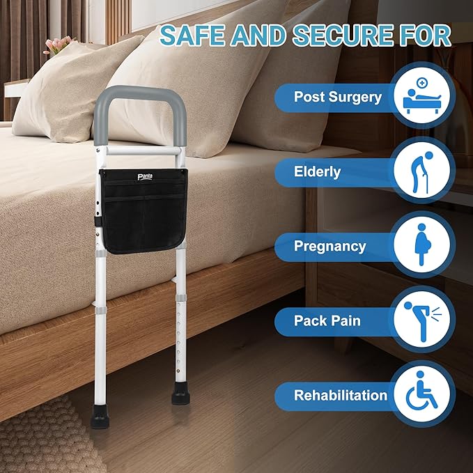 Panta Bed Rails for Elderly Adults Safety,Grey
