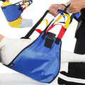 Transfer Belt Transfer Sling - Padded Gait Belt - Heavy Duty Patient Lift, Mobility Standing and Lifting Aid for Disabled, Elderly, Injured - Safely Move from Bed and Wheelchair (Blue)