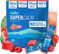 Nello Supercalm Powdered Drink Mix, Cortisol Reducer* and Sleep Aid Supplement, L Theanine, Ksm-66 Ashwagandha, Magnesium Glycinate, Vitamin D 3, No Sugar, Non GMO, On The Go, 20 Ct, Melon Berry