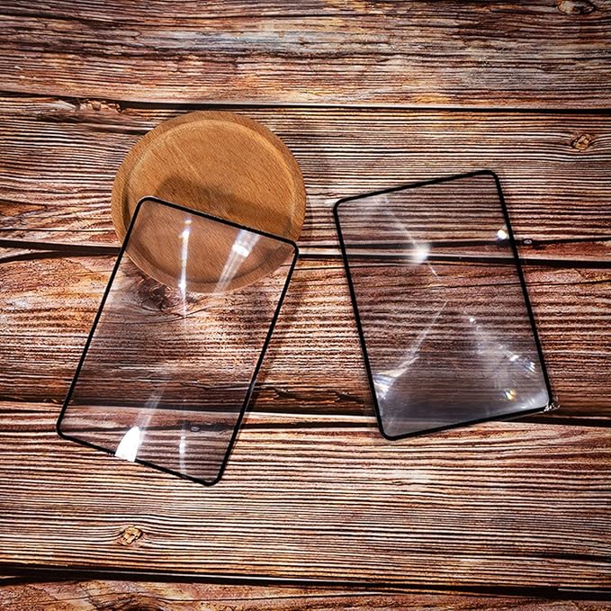 3X Paper Size Glass PVC Flat Full Page Reading Magnifier Elderly Low for Vision Aid Lens L Sheets for Flat On Sheet for Full