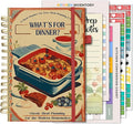 Life & Apples Meal Planner with Grocery List – Undated Weekly Menu & Meal Prep Notebook for Women & Men, Healthy Eating & Weight Loss Planner, 52-Week Spiral Bound Journal, Retro