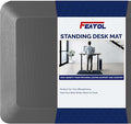 FEATOL Anti Fatigue Mat for Standing, 9/10 Extra Thick Ergonomic Standing Desk Mat, Comfort & Durable Memory Foam Standing Mat at Home,Office All Day (20" x 32", Gray, 1PC)