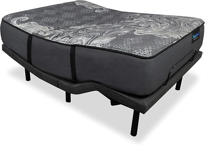 iDealBed iQ5 Luxury Hybrid Mattress and Adjustable Bed Sleep System, Pressure Relief Sleep, Zero Gravity, Anti-Snore, Custom Comfort Positions (California King, Luxury Plush (Medium Soft) + 4i Custom)