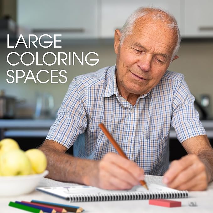 Keeping Busy Coloring Activity Kits for Dementia Patients Dementia Activities for Seniors Alzheimers Products for Elderly Easy Adult Coloring Book for Seniors Gifts for Elderly Women & Men Alzheimer's