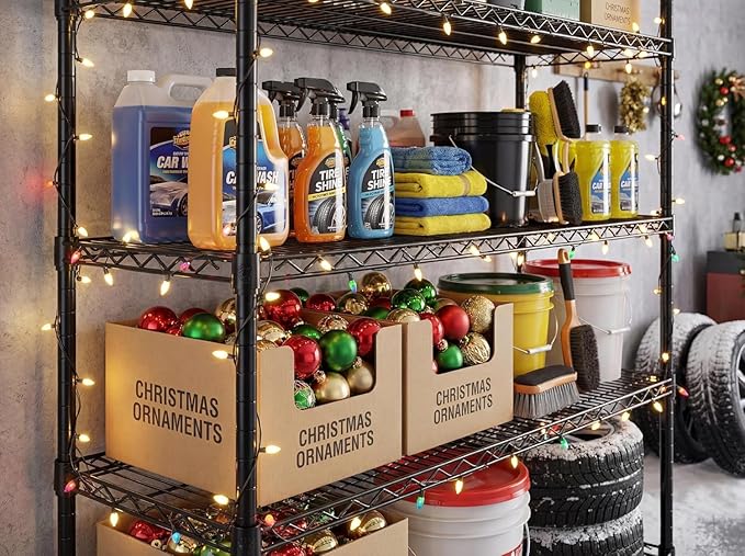 PrimeZone 6 Tier Wire Shelving with Wheels 78''H 1500lbs Storage Shelves NSF Certified Heavy Duty Steel Metal Shelf Adjustable Rolling Rack Kitchen Garage Closet Pantry Laundry 78''HX36''WX18''D