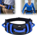 supregear Gait Belt - Anti-Slip Transfer Aid with 7 Handles and Quick-Release Buckle, Perfect for Senior Care, Black