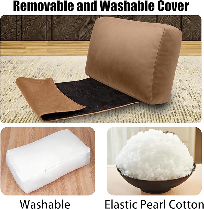 sokoro Recliner Headrest Pillow, Versatile Neck Support Cushion with Velvet Cover for Adults, Ideal Accessory for Chair, Couch, Office, Bed, Lumbar Pain Relief, Travel, Lounging, Brown