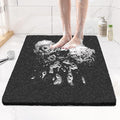 Joyhalo Shower Mats for Showers Anti Slip for Elderly, 32'' x 24'' Non Slip Bath Mat for Inside Shower, Bath Tub Mats for Bathroom Non Slip for Shower, PVC Loofah Bathroom Mats, Black