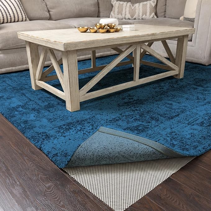 Veken 6x8 Ft Rug Pad Gripper for Hardwood Floors, Non Slip Rug Pads for Area Rugs, Thick Rug Grippers for Tile Floors, Under Carpet Anti Skid Mat, Keep Your Rugs Safe and in Place