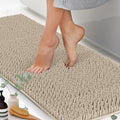 Chenille Bath Mats, Plush Absorbent Bath Mats Quick Dry, Soft & Machine Washable, Non Slip Carpet For Bathroom, Thick Bathroom Rugs, Shower Restroom Rug Mat, Alfombras De Baño, Bathrugs Matts, 71"x21"