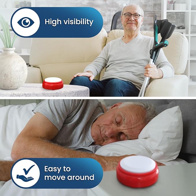 Top Life Talking Clock for The Elderly, Blind - Proper English Grammar, Neutral American Accent - Time and Date - Easy to Operate Speaking Alarm Device