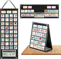 REGELETO X-Large Visual Schedule Chart for Students Chore with 92 Pieces Behavior Cards, Visual Behavioral Routine Chart for Students, Daily Schedule Board Learning Planners for Home School (X-Large)