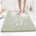 Joyhalo Shower Mat Bathtub Mat Non Slip, Bathmats Non Slip, Quick Drying Foot Scrubber Loofah Mats for Shower, Tub, Bathroom, Home,30x17inch, Mint Green