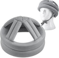Woanger Anti Fall Elder Head Safety Helmet for Adults Special Needs Gray Thick Cloth Inner Soft Protective Hat Adjustable Seniors Fall Head Prevention Cap Elderly Helmet for Injury Protection