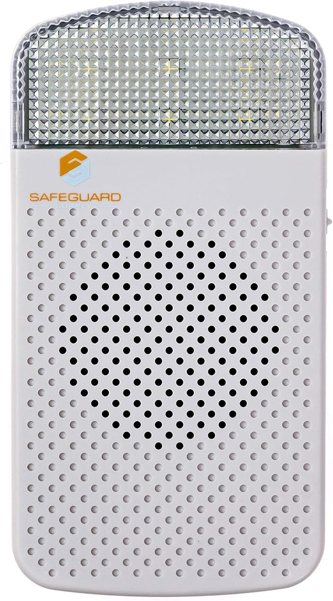 Safeguard Supply Wireless Doorbell Kit- 1000' Range Plug In Doorbell Ideal As Hearing Impaired Doorbell & Deaf Doorbell - Available 95dB Volume Setting & Attention Grabbing Flashing Doorbell Strobe