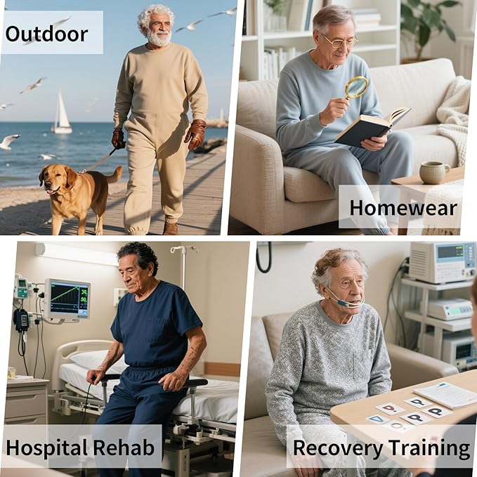Adaptive Clothing for Men with Anti-Strip Design and Easy Back Access for Dementia Elderly and Special Needs