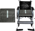 One Way Transfer Support Tubular Seat Cushion, Fall Prevention for Eldery in Chair or Wheelchair, Excellent Non-Slip Seat Cushion in Car Seat and Office Chair (Black, Without Handles(17"x17"))