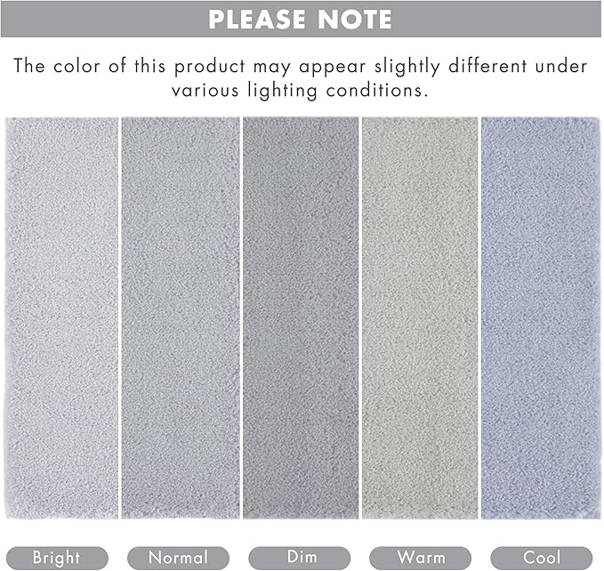 Madison Park Marshmallow Bathroom Rug Non Slip, Luxrurious Plush Bath Mat, Absorbent, Quick Dry, Spa Design Bath Room Décor, 20x24, Silver