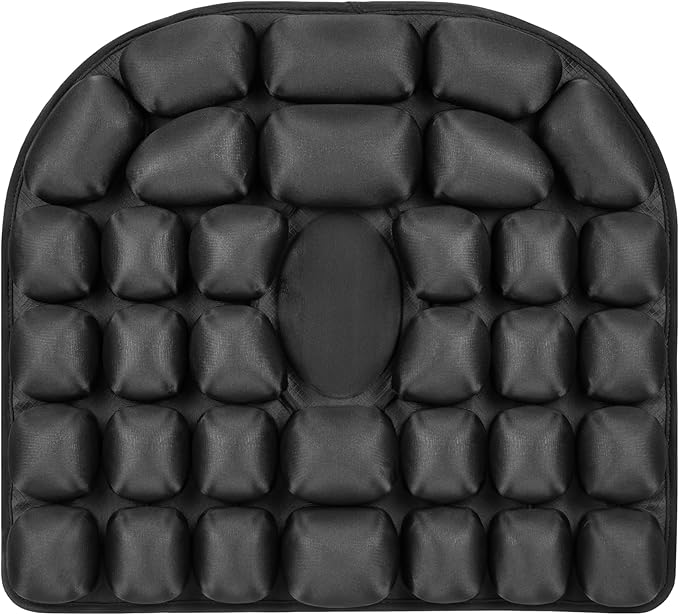 1Pcs 3D Air Inflatable Pressure Relief Cushion,Airplane seat Cushion for Long Flights,Press Type air Inflatable Wheelchair seat Cushion for Car,Office,Stadium,Ergonomic Comfort Support,Seat Cushio
