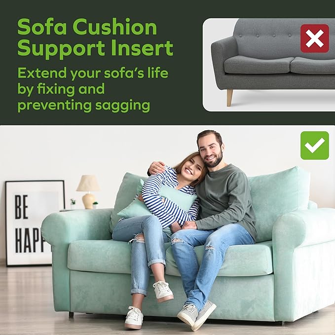 BEN'SHOME® Heavy Duty Loveseat Cushion Support Board – Instantly Repair Sagging Sofa Seat | 19.7" x 38"-45 | .5" Furniture Grade Wood Under Cushions Insert, Anti-Slip, Extend Sofas & Couches Life