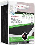 Guardmax Jersey Knitted California King Zippered Mattress Encasement - Waterproof & Bed Bug Proof Mattress Protector - Comfortable, Soft, and Noiseless Zippered Bedding - Dust Mite Proof (72x84 x12)