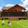236" Retractable Baby Gate Extra Wide, 41" Tall Retractable Dog Gate for Stairs, Doorways, Decks, Mesh Gate Long Child Gate Pet Gate for Indoor, Outdoor, with Reinforced Mesh Rods, Dual Locks