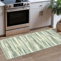 Modern Abstract Runner Rug 2x5, Sage Green Grey Washable Kitchen Runner Entryway Rug Mat Non-Slip Soft Hallway Rug Runner Thin Print Faux Wool Carpet for Bedroom Laundry Room Indoor