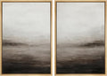 MUDECOR Framed Canvas Print Wall Art Neutral Abstract Modern Minimalist Landscape in Beige and Gray Illustrations Modern Art Decorative Bohemian for Living Room, Bedroom, Office - 24"x36"x2 Natural