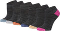 Tipi Toe Women’s 6-Pack Athletic Cushioned Running Ankle Socks – Soft, Breathable Fabric with Arch Support for Comfort