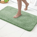 MIULEE Sage Green Absorbent Bath Rugs, Soft Large Bathroom Mats Non-Slip and Quick-Drying for Bathroom Floor Bathtub Showers, Machine Washable Carpet (24 x 36 Inches)