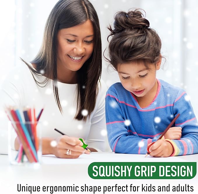 The Pencil Grip 3-Step Training Kit - Crossover Grip, Pinch Grip & Standard Pencil Grip Ergonomic Writing Aids for Kids, Students, Fine Motor Development, Assorted Colors, Pack of 3 Grips (1 per Type)