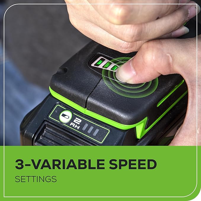 Greenworks 24V Brushless Cordless Impact Driver Kit, 2650in./lbs Torque, Variable Speed-Battery and Charger Sold Separately, Green