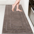 PURRUGS Machine Washable Kitchen Rug 32" x 70", Non-Slip/Skid Hallway Runner Rug, Super Absorbent Soft Area Rug for Kitchen, Hallway & Laundry, Rolled Packaging, Grayish Brown