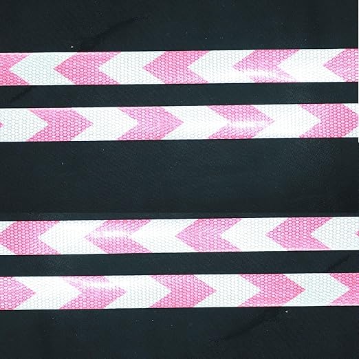 Red and White Reflective Tape Outdoor Waterproof 1 inch X 166 feet, High Visibility Hazard Conspicuity Industrial Marking Tape